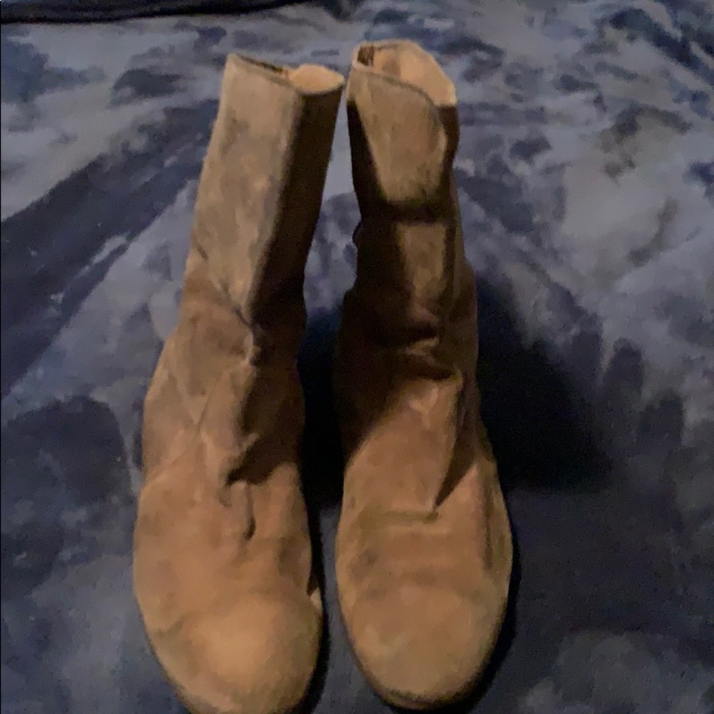 Suede Taupe Boots